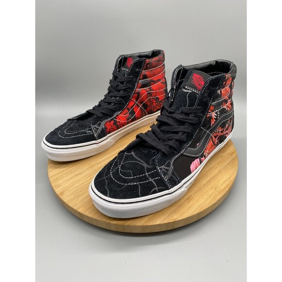 Vans Shoes Mens 10 Stranger Things SK8-Hi High Top Reissue Skate Sneakers Black - Picture 6 of 16